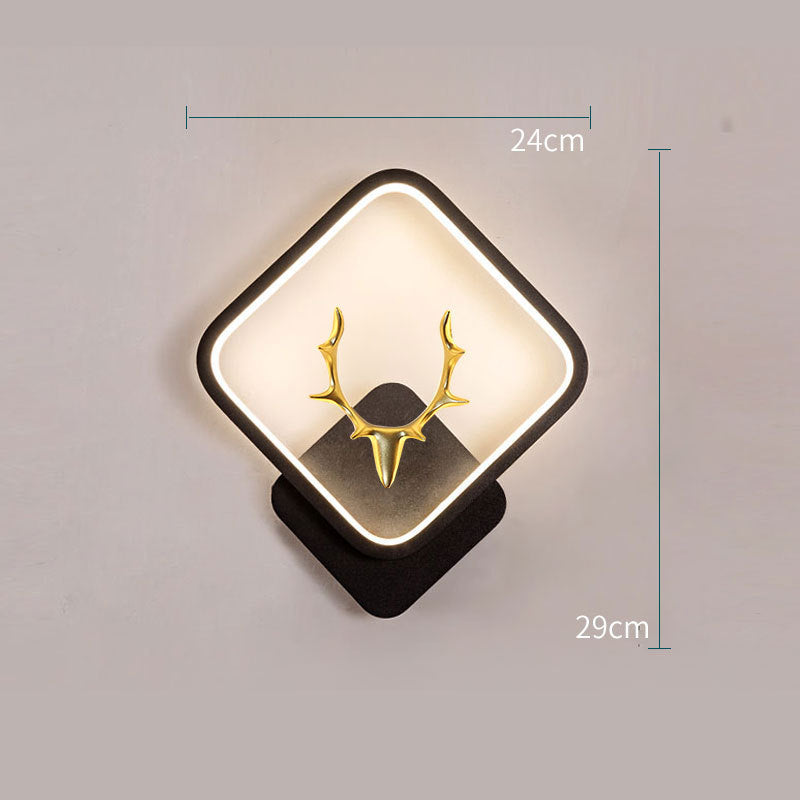 Deer Antler Wall Lamp